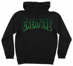 Creature Hoody Logo Outline - Black - Skatewarehouse.co.uk