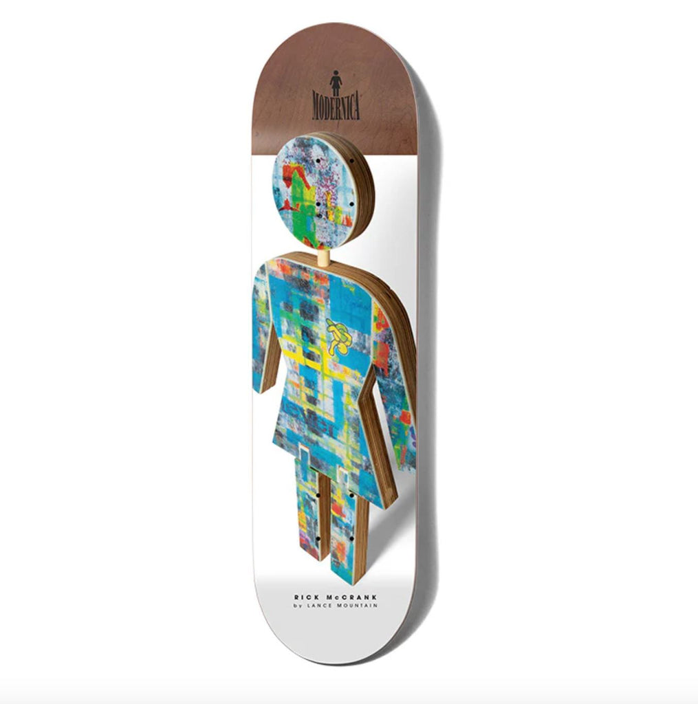 Girl Skateboard Modernica x Lance Mountain Rick McCrank Skateboard Deck - 8.125"