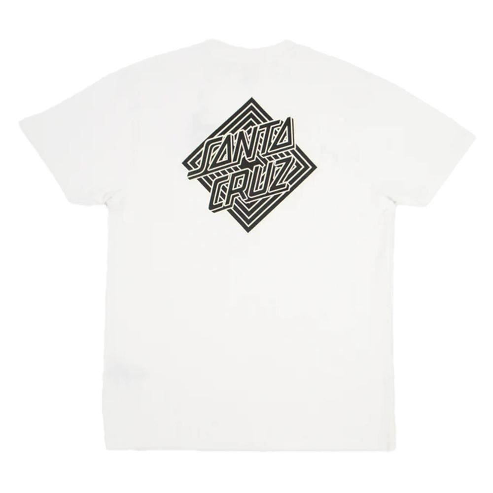 Santa Cruz T-Shirt Other Solitaire Dot T-Shirt - Unbleached Cotton - Skatewarehouse.co.uk