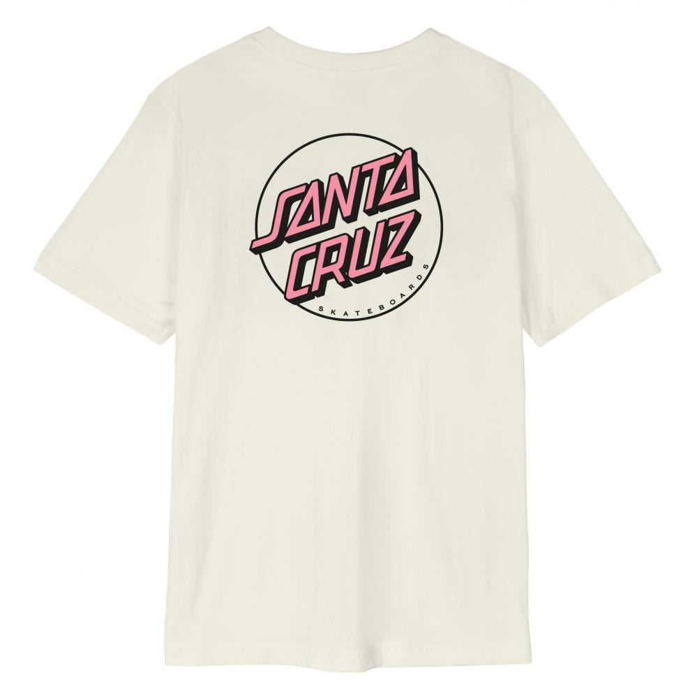 Santa Cruz Womens T-Shirt Partial Dot T-Shirt - Off White