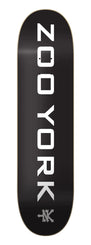 Zoo York OG 95 Logo Block Deck Black/White/Grey Skateboard Deck - 8.0"