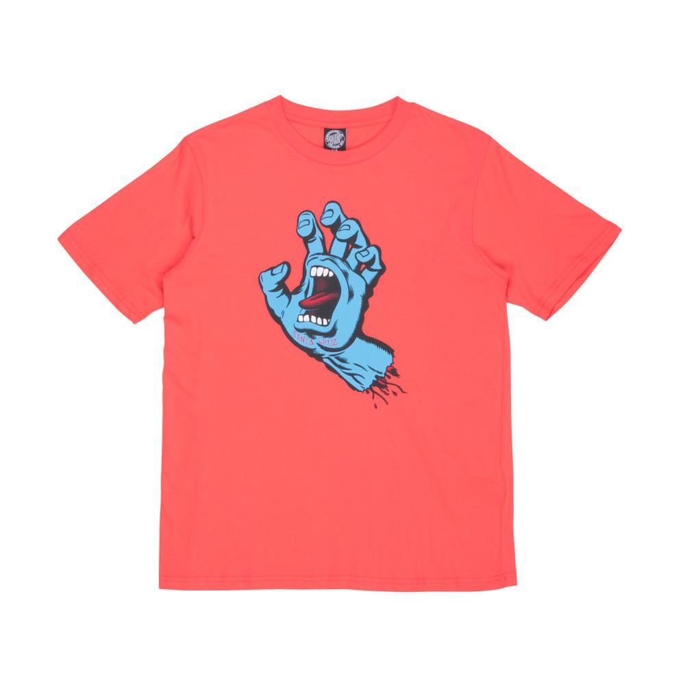 Santa Cruz Womens T-Shirt Screaming Hand T-Shirt Diva Pink - 8 - OUTLET - Skatewarehouse.co.uk