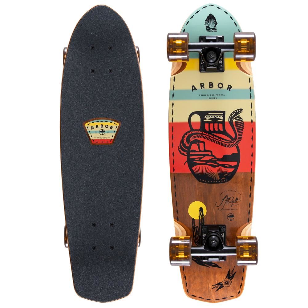 Arbor Cruiser Complete Jess Mudgett Pocket Rocket Complete Longboard - 7.75" x 27.0" - Skatewarehouse.co.uk