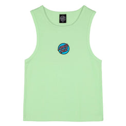 Santa Cruz Womens Vest Other Dot Emb Tank - Pastel Green