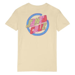 Santa Cruz Womens T-Shirt Tubular Dot T-Shirt - Chalk