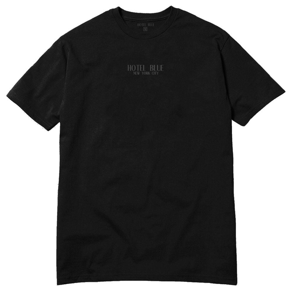 Hotel Blue Logo S/S Tee Black