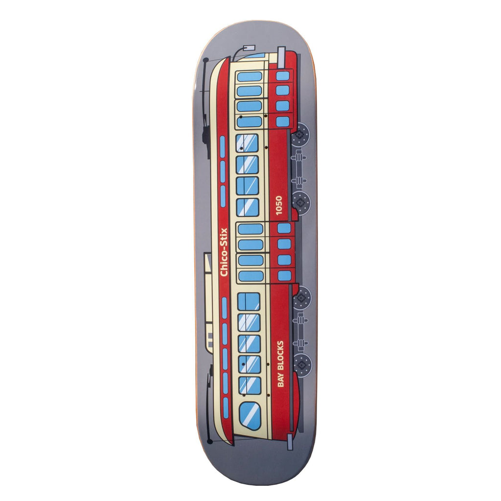 Chico Stix Bay Block SF Trolley Skateboard Deck - 8.25"