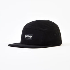 Thrasher Cap 5 Panel - Black - Skatewarehouse.co.uk