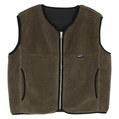 Santa Cruz Womens Jacket Sierra Reversible Vest - Sea Kelp / Black