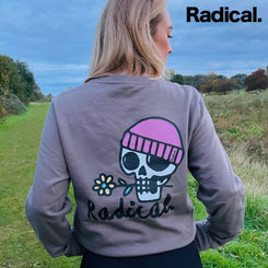 Radical. Happy Times Unisex Sweatshirt - Grey