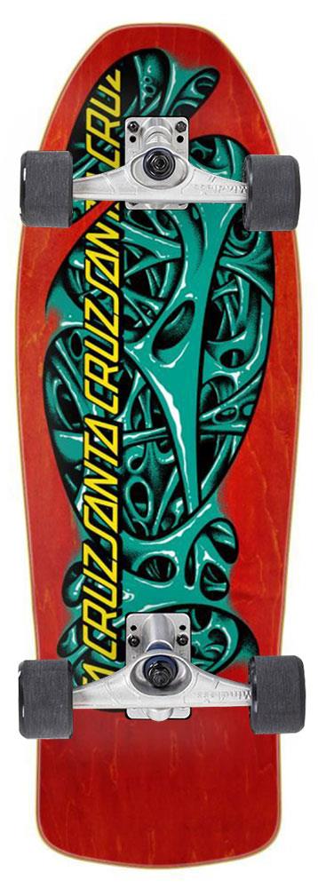 Santa Cruz Reissue Oops Mucus x Mindless Custom Surf Skate Skateboard - 10.32" x 30.7"