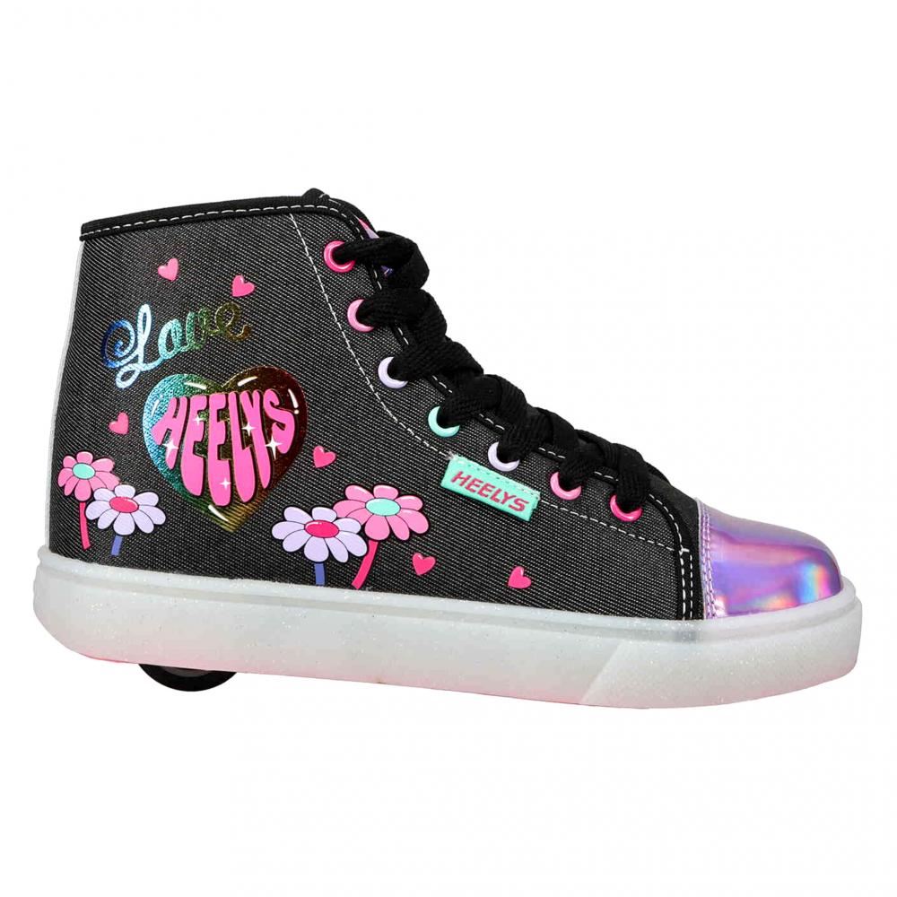 Heelys Veloz - Black / N.Pink / Rainbow