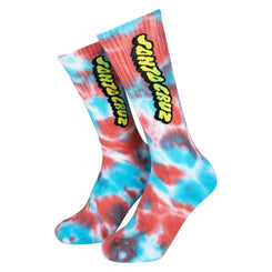 Santa Cruz Sock Comic Strip Trip Out Tie Dye - 8-11