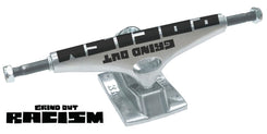 Krux Skateboard Trucks K5 Grind Out Racism DLK Std Silver - 8.0" - Skatewarehouse.co.uk