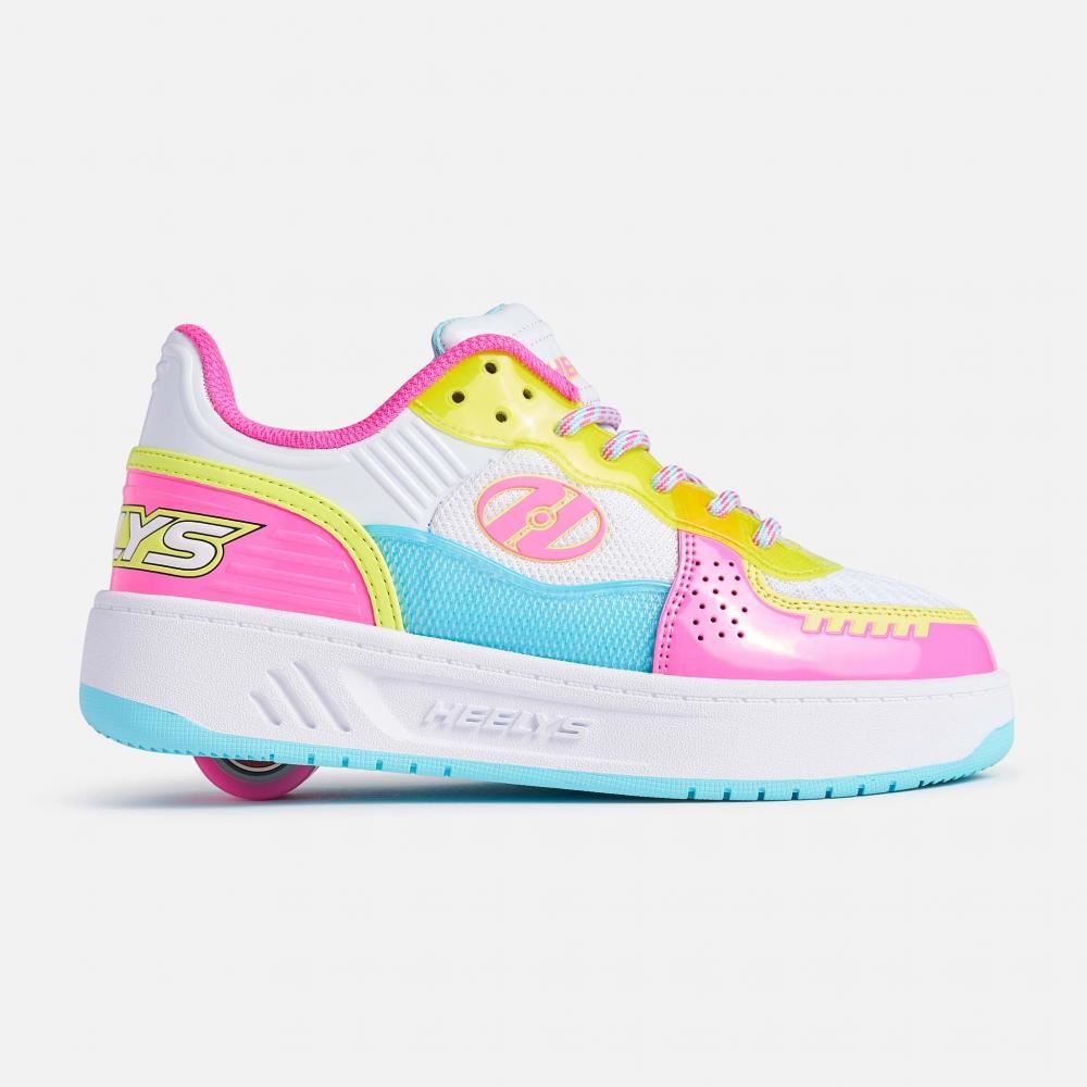 Heelys Rezerve FN - Wht / N.Pink / Aqua / O.Yllw