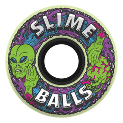 Slime Balls Skateboard Wheels Alien OG Slime GITD 78a - GITD