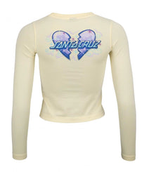 Santa Cruz Womens L/S T-Shirt Heart Breaker L/S T-Shirt - Custard