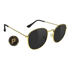 Glassy Pierce Polarized High Roller - Gold