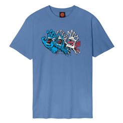 Santa Cruz T-Shirt Evolved Hand Front - Dusty Blue