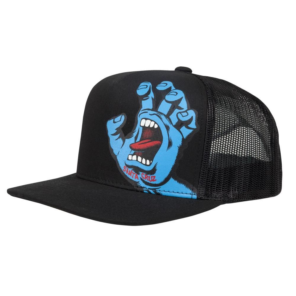 Santa Cruz Youth Cap Youth Screaming Hand Cap - Black - Skatewarehouse.co.uk