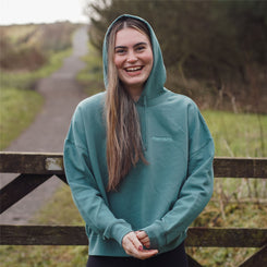 Dewerstone Ember Organic Cotton Boxy Hoody - Ivy