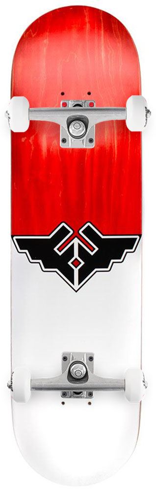 Fracture Wings V1 Red Custom Complete Skateboard -  8.0"