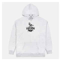 Thrasher X Antihero Hoodie Cover The Earth - Ash Grey