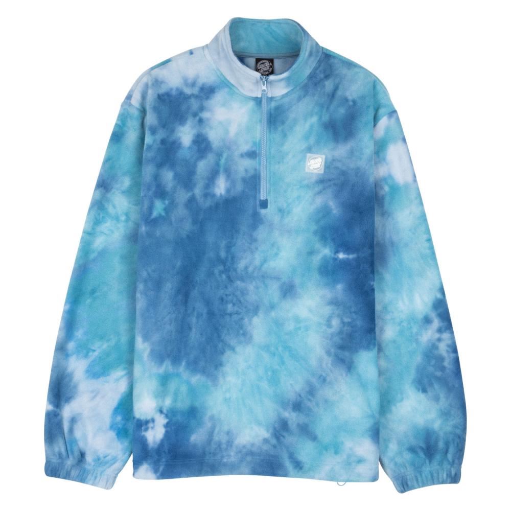 Santa Cruz Womens Crew Slumber Polar Fleece - Blue Tie Dye