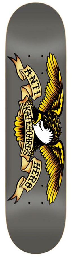 Anti Hero Classic Eagle Larger Skateboard Deck - 8.25" - Skatewarehouse.co.uk