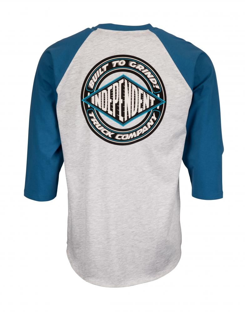 Independent Top BTG Shear Baseball Top - Vintage Royal / Athletic Heather - Skatewarehouse.co.uk