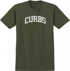 Real T-Shirt Curbs - Military Green / White