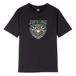 Santa Cruz Womens T-Shirt Heart Set Front - Black Wash