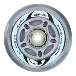 SFR Light Up Inline Wheels x4 - Silver