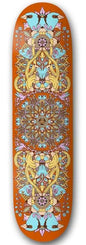 Drawing Boards Mandala Orange Skateboard Deck - 8.0" - Skatewarehouse.co.uk