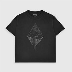 Dewerstone Kids Waterfall Organic Cotton T-Shirt - Black