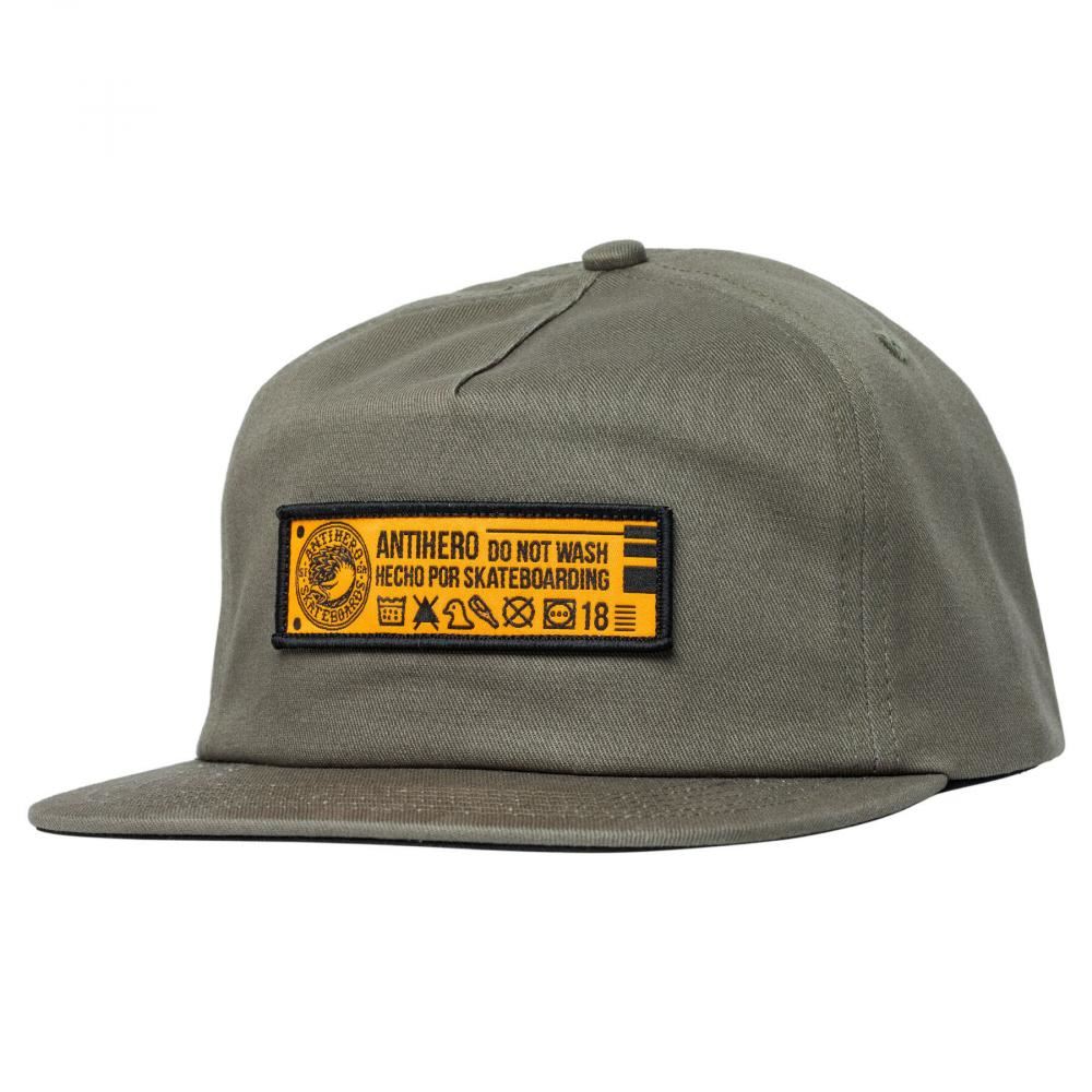 Antihero Cap Hecho Por Skate Grey - OSFM