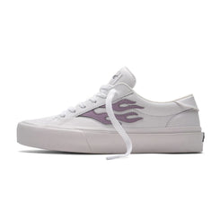 Straye Footwear Logan - Flame White / Lavender Leather - Skatewarehouse.co.uk