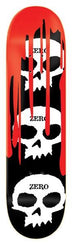 Zero Skateboard Skull Blood Black White Red Skateboard Deck - 7.75"