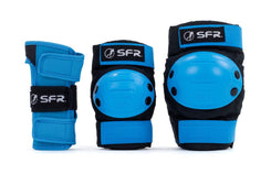 SFR Essententials Youth Ramp Triple Pad Set - Bleu