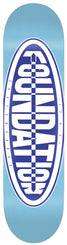 Foundation Oval Blue Skateboard Deck - 8.0" - Skatewarehouse.co.uk