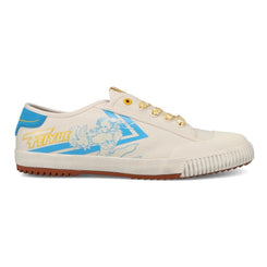 Feiyue x Street Fighter FE LO 1920 Chun-Li - Ivory / Blue / Multi - Skatewarehouse.co.uk