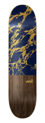 Verb Marble Dip Logo Skateboard Deck Navy/Gold 8.25"