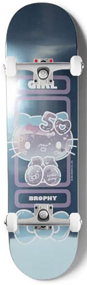 Girl x Hello Kitty Skateboard 50th Anniversary Andrew Brophy x Venom Custom Complete Skateboard - 8.25"