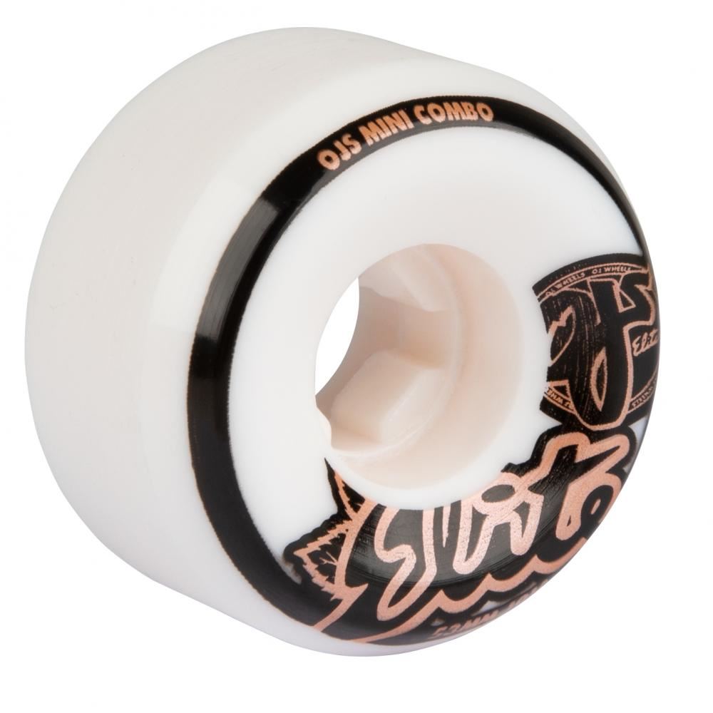 OJ Elite Skateboard Wheels Elite Mini Combo 101a - White - Skatewarehouse.co.uk