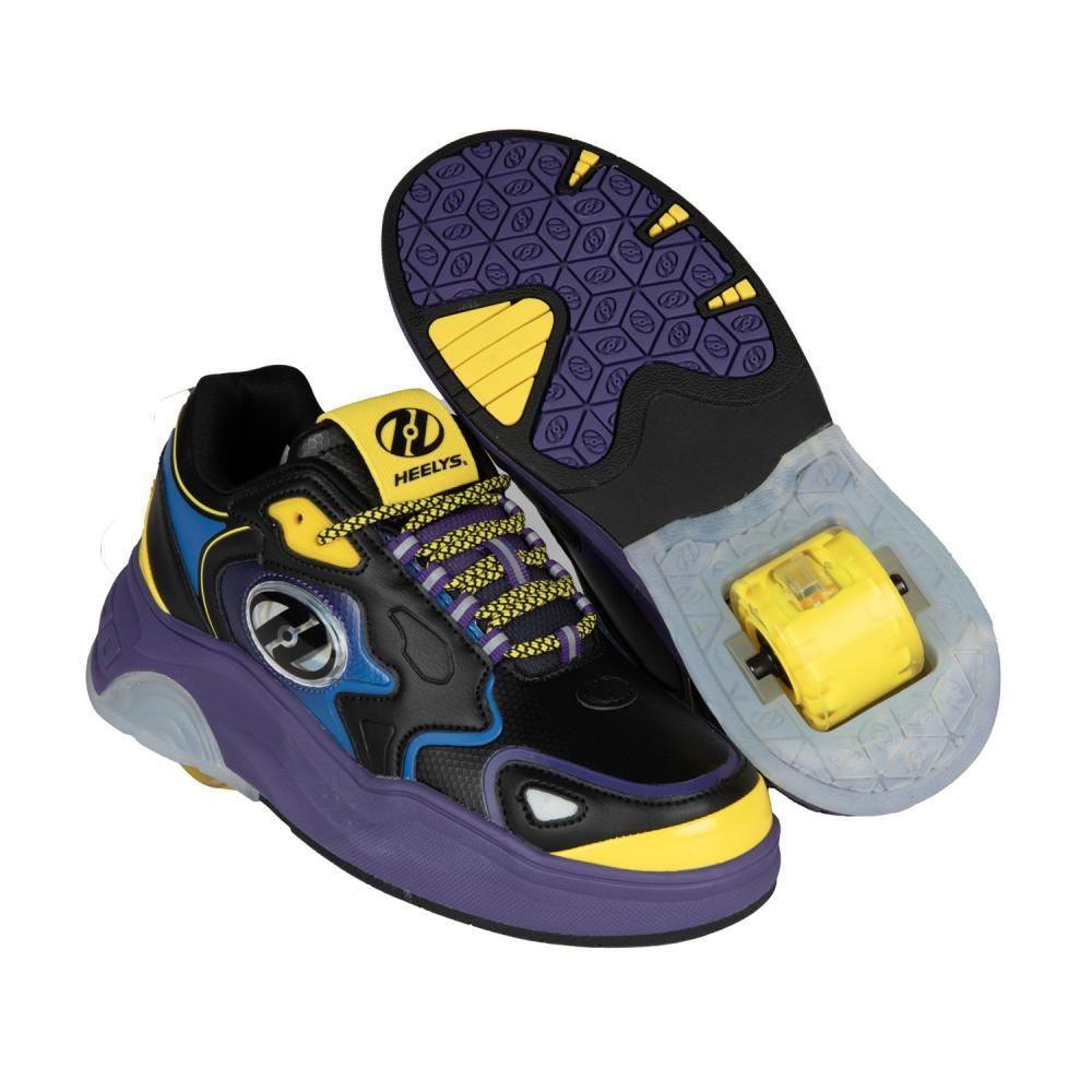 Heelys Ryder  - Black / Royal Purple / Neon Yellow - Skatewarehouse.co.uk