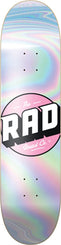 Rad Solid Skateboard Deck Holographic / Pink 8"