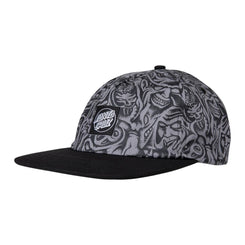 Santa Cruz Cap Opus Dot Label Grey Knox Faces - O/S - Skatewarehouse.co.uk