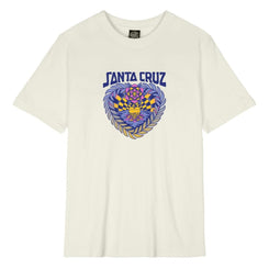 Santa Cruz Womens T-Shirt Heart Set Front - Off White