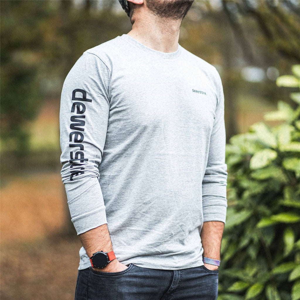 Dewerstone Monument Long Sleeve - Heather Grey/Black