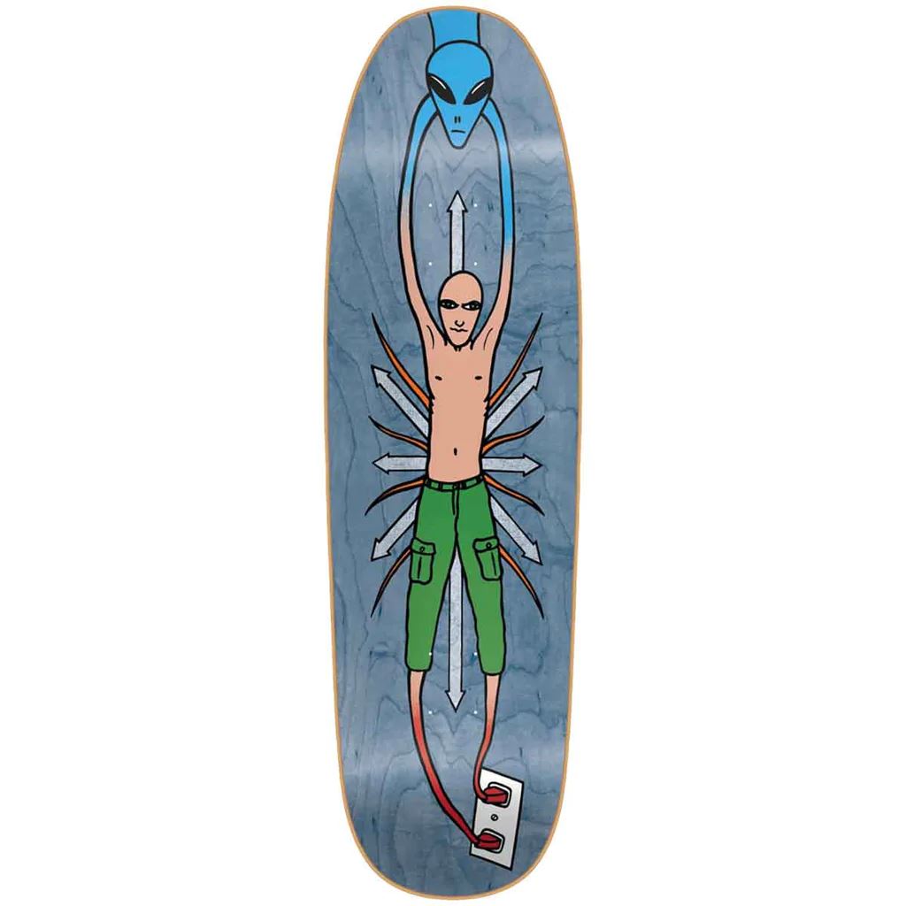 New Deal Vallely Alien SP Skateboard Deck Blue 9.18"